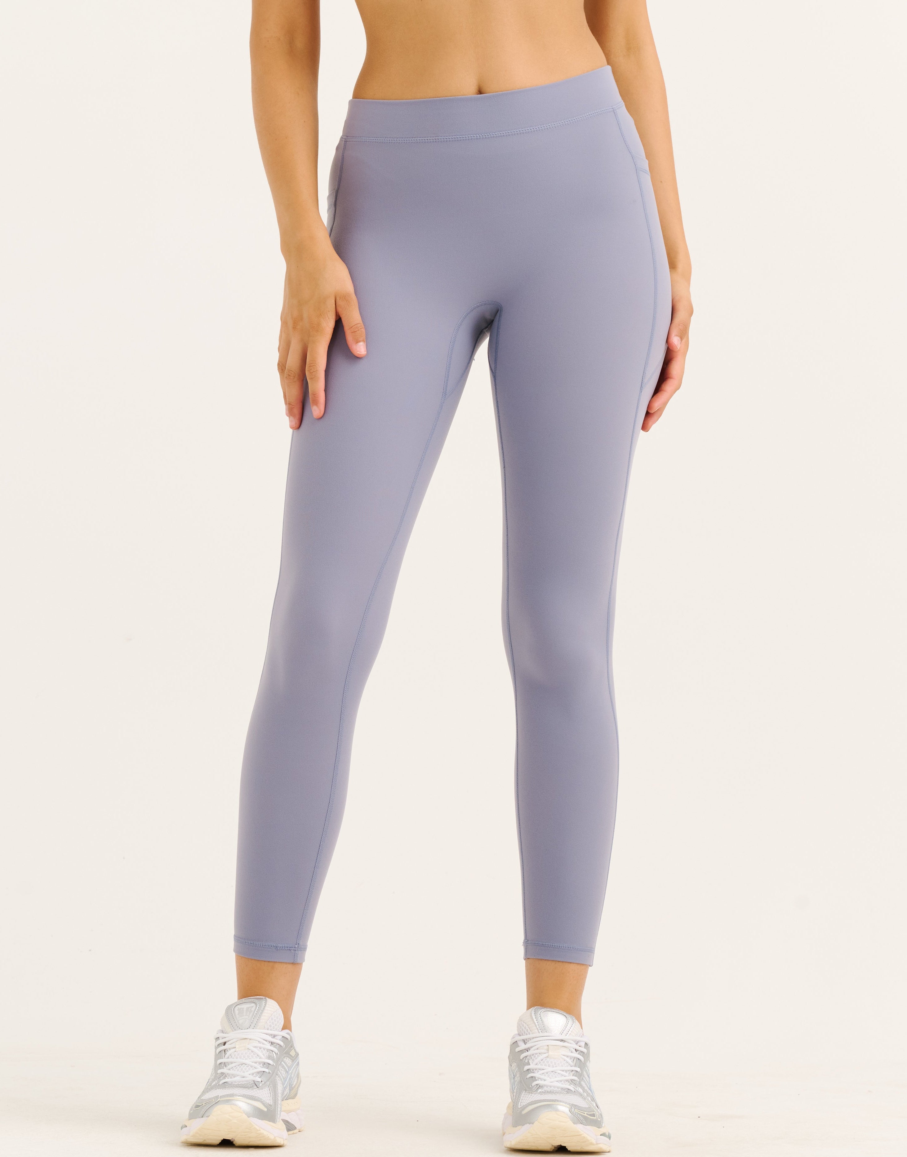 Ascend Pocket Mid-Waist Leggings 25" - Washed Blue