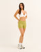 Ascend Pocket Mid-Waist Shorts 4" - Olive