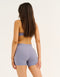 Ascend Pocket Mid-Waist Shorts 4" - Washed Blue