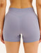 Ascend Pocket Mid-Waist Shorts 4" - Washed Blue