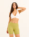 Ascend Pocket Mid-Waist Shorts 6" - Olive