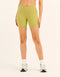 Ascend Pocket Mid-Waist Shorts 6" - Olive