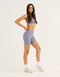 Ascend Pocket Mid-Waist Shorts 6" - Washed Blue