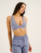 Relentless Sports Bra - Washed Blue