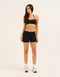 Echt Force Scrunch Mid-Waist Shorts - Black