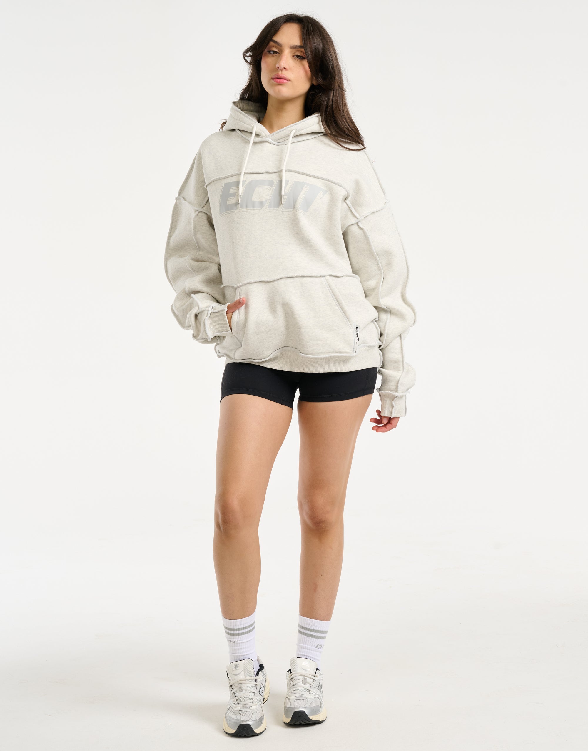 Track Hoodie - Heather Grey