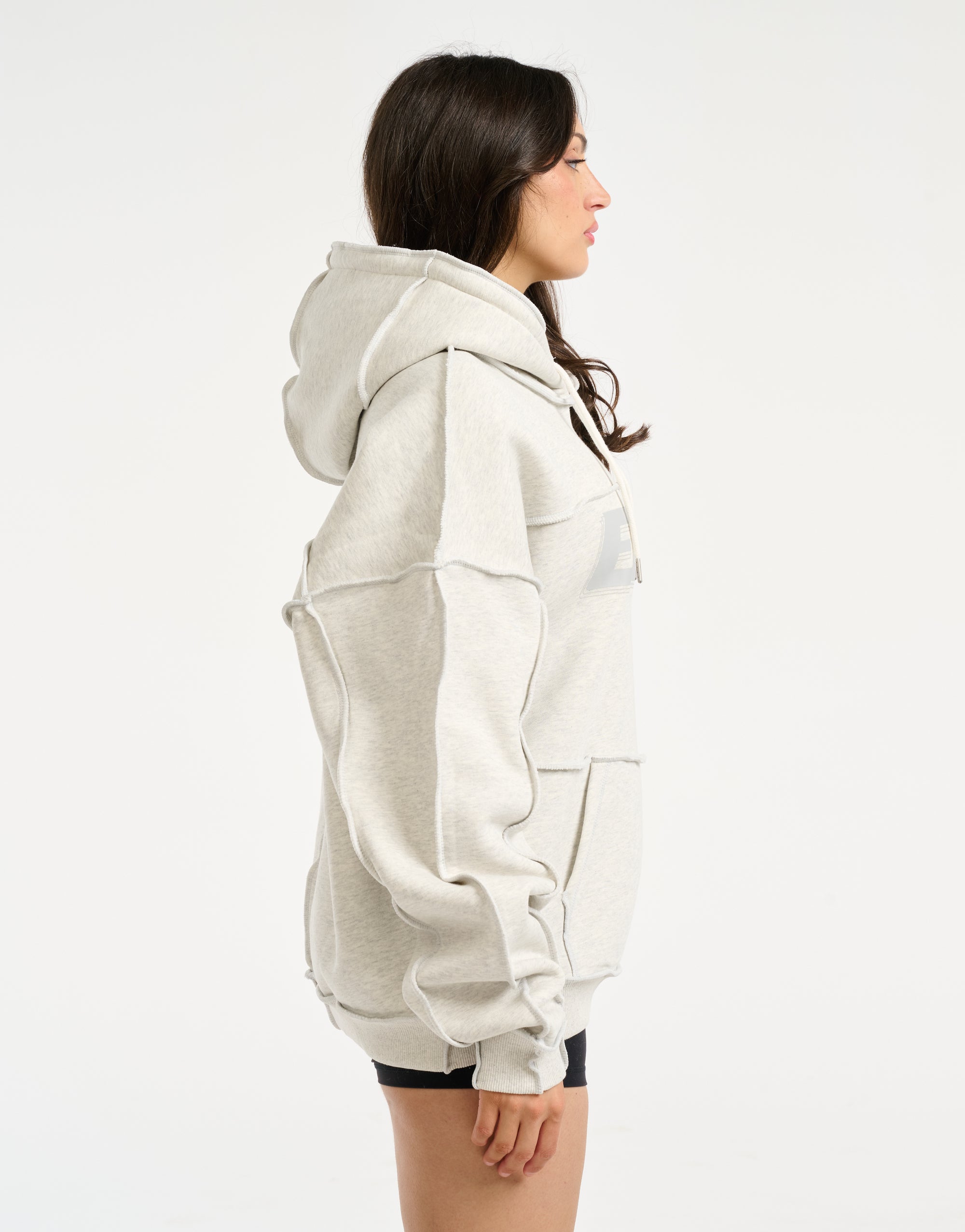 Track Hoodie - Heather Grey