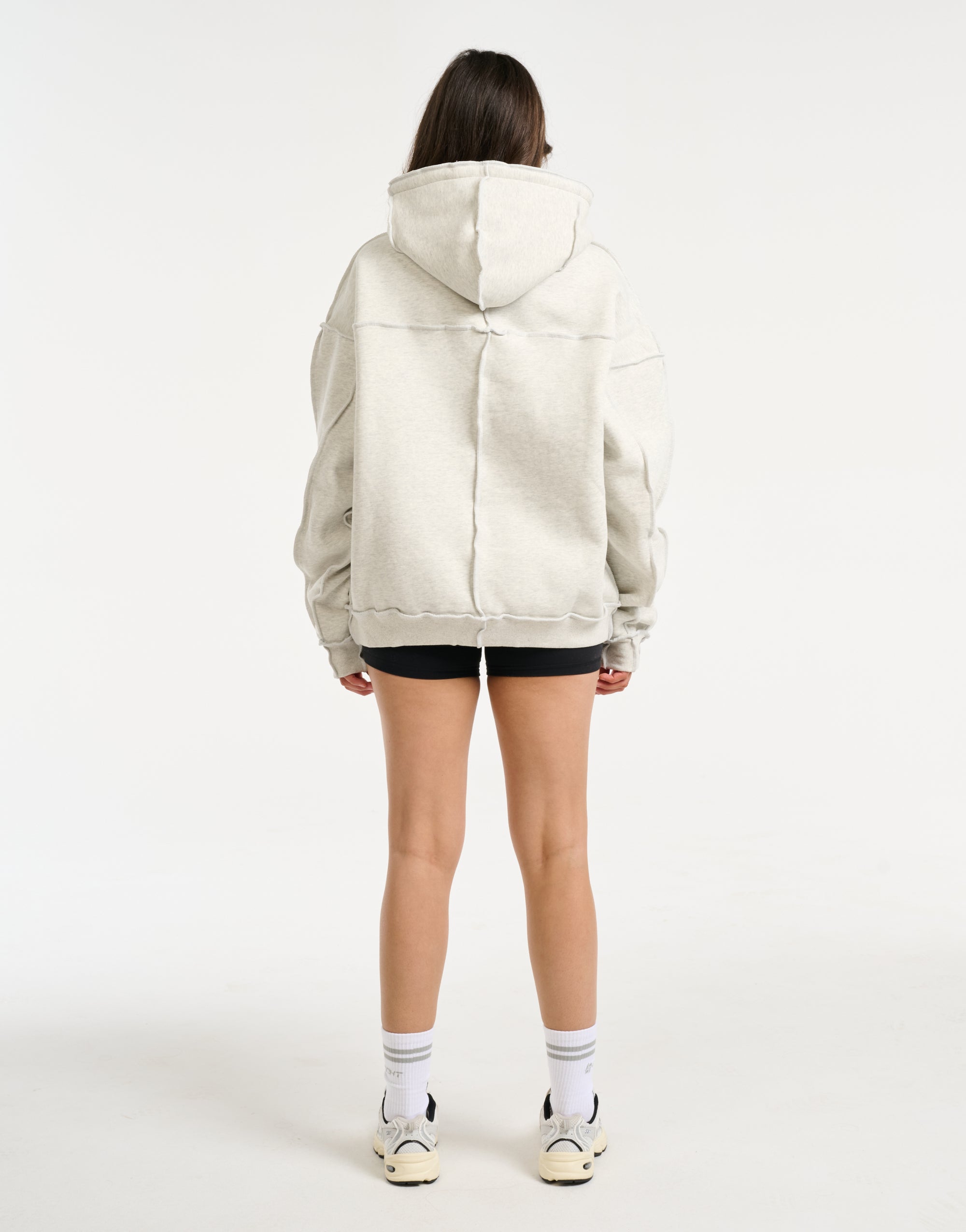 Track Hoodie - Heather Grey