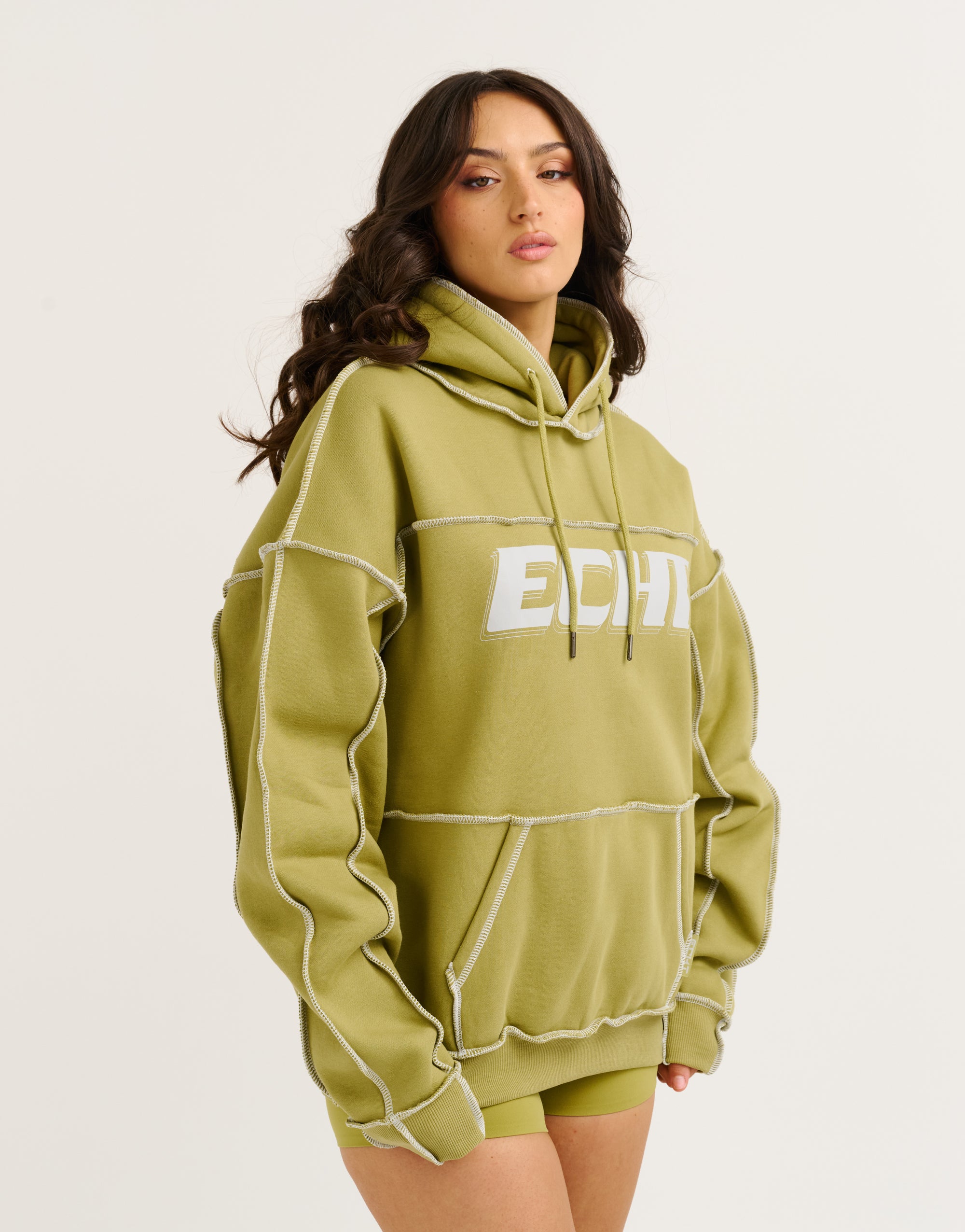 Track Hoodie - Olive