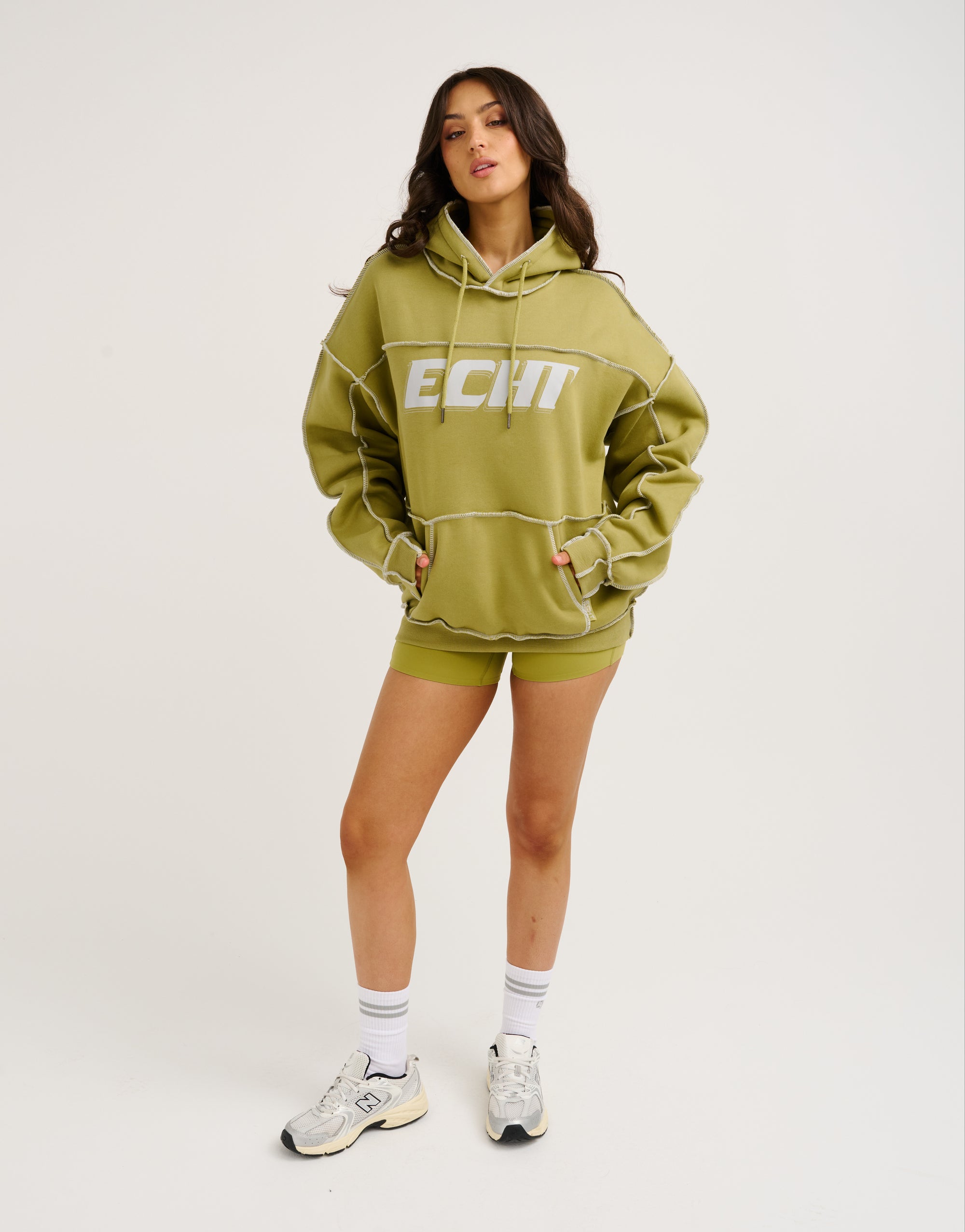 Track Hoodie - Olive