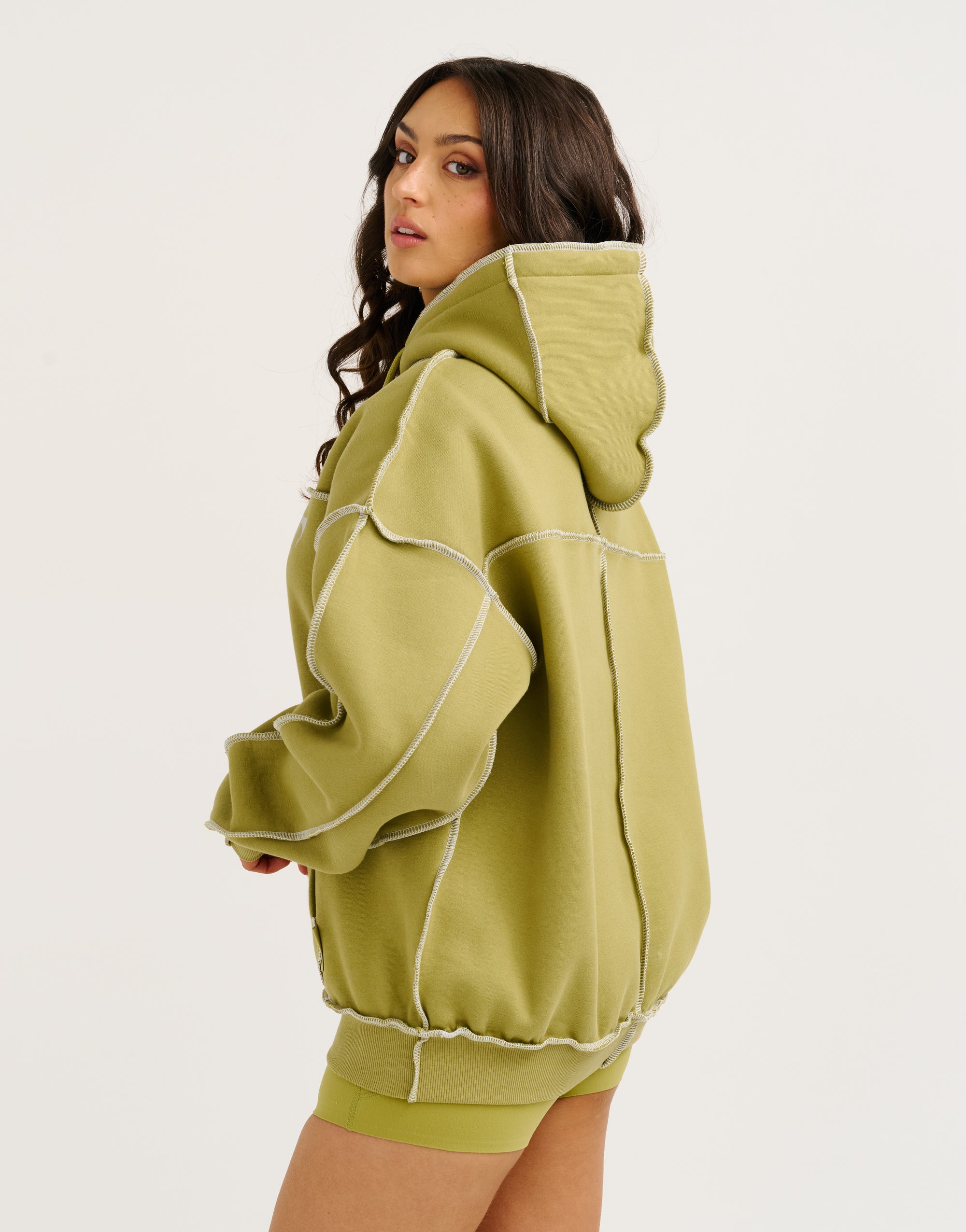 Track Hoodie - Olive