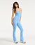 Core Unitard Flare - Process Blue
