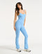 Core Unitard Flare - Process Blue