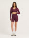 Arise Essential Zip-Up Long Sleeve - Blackberry
