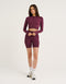 Arise Essential Zip-Up Long Sleeve - Blackberry