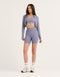 Arise Essential Zip-Up Long Sleeve - Washed Blue