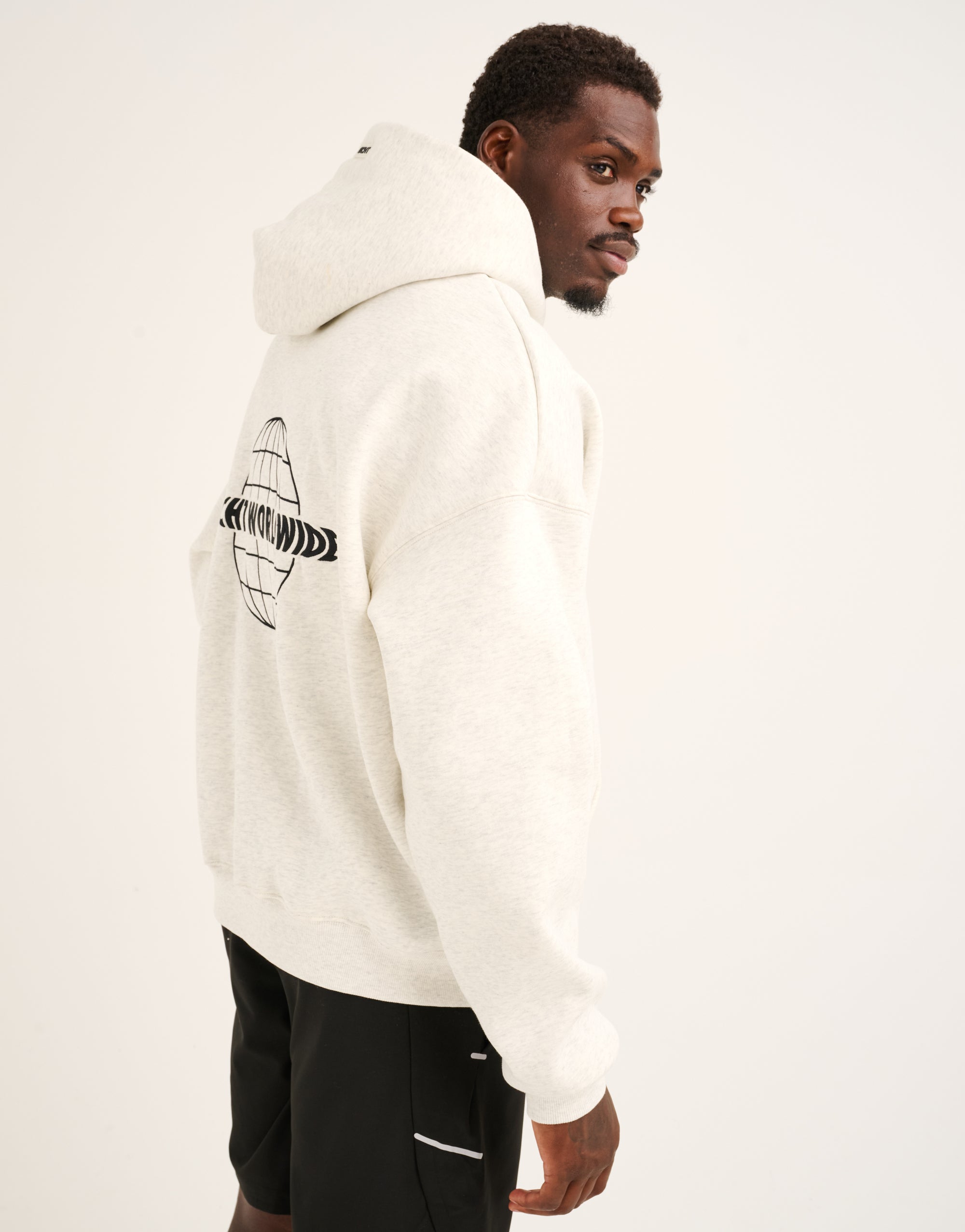 World Wide Hoodie - Heather Grey