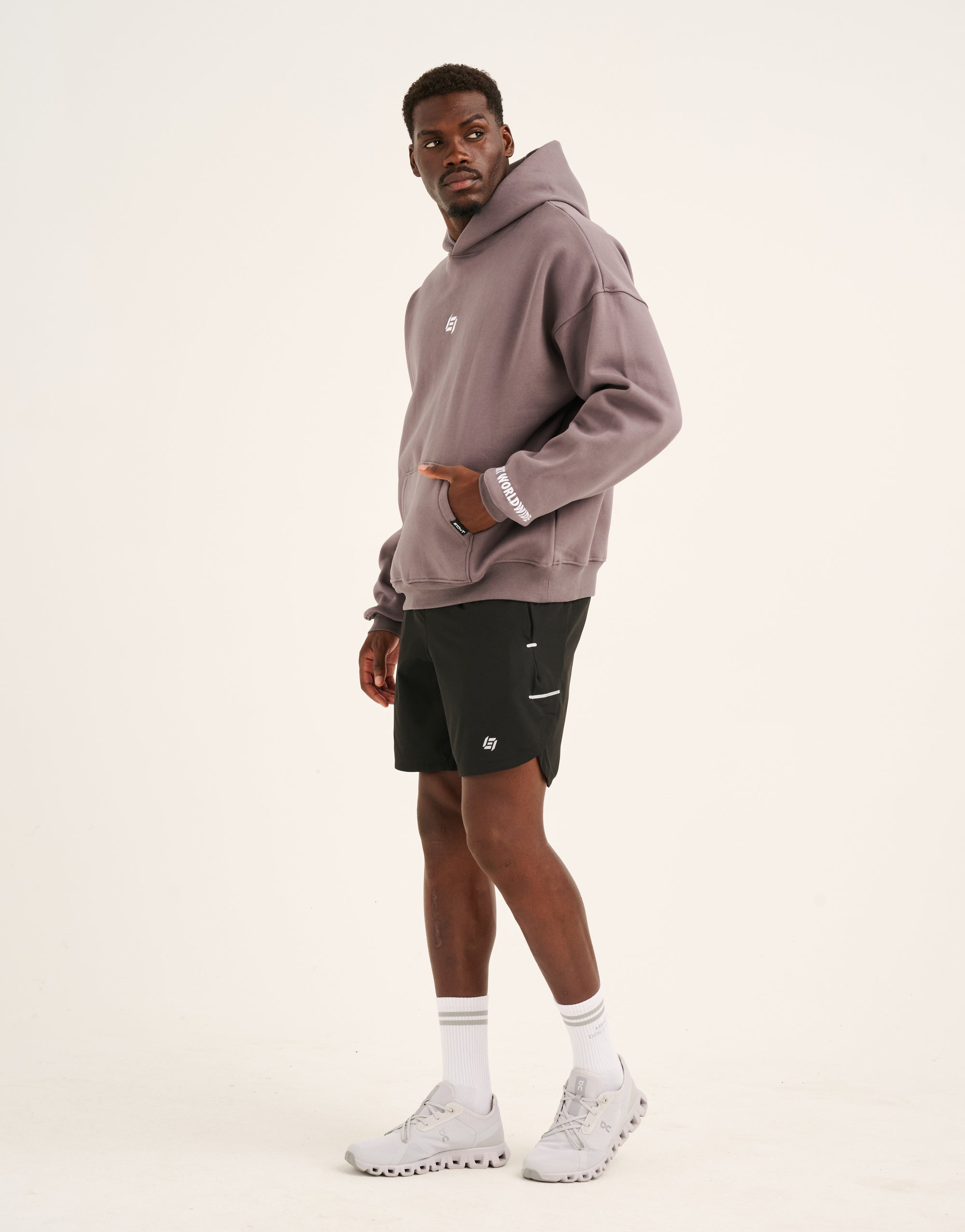 World Wide Hoodie - Slate Grey