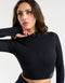 Arise Style Cropped Long Sleeve - Black