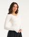Echt Knit Cardigan - White