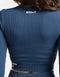Arise Style Cropped Long Sleeve - Navy