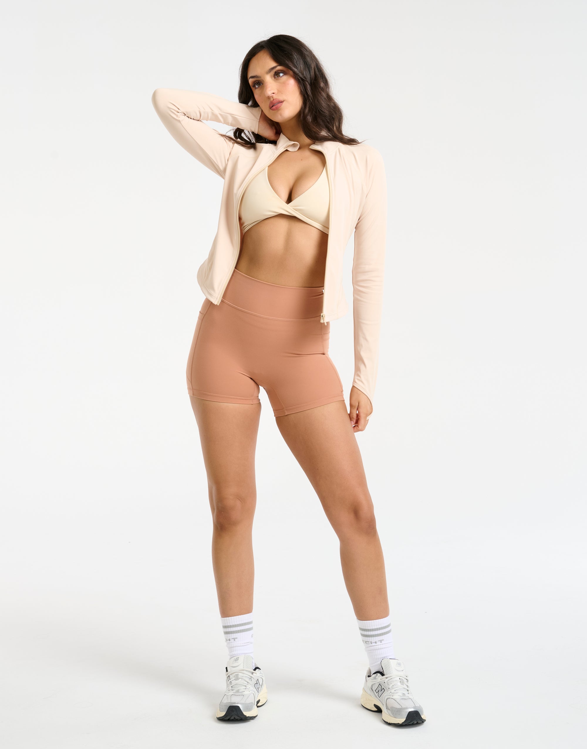 Athlete Crop Jacket - Cream