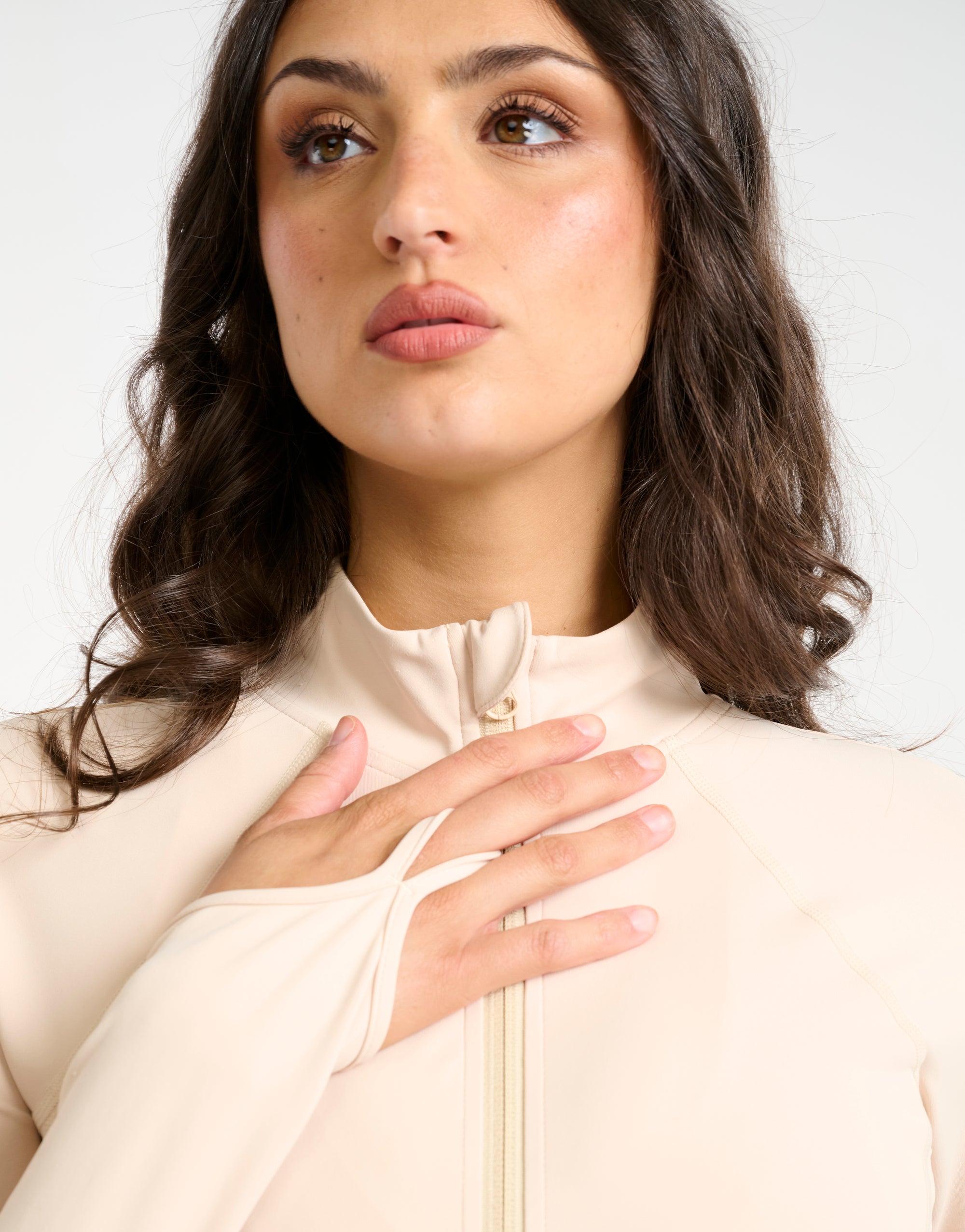 Athlete Crop Jacket - Cream