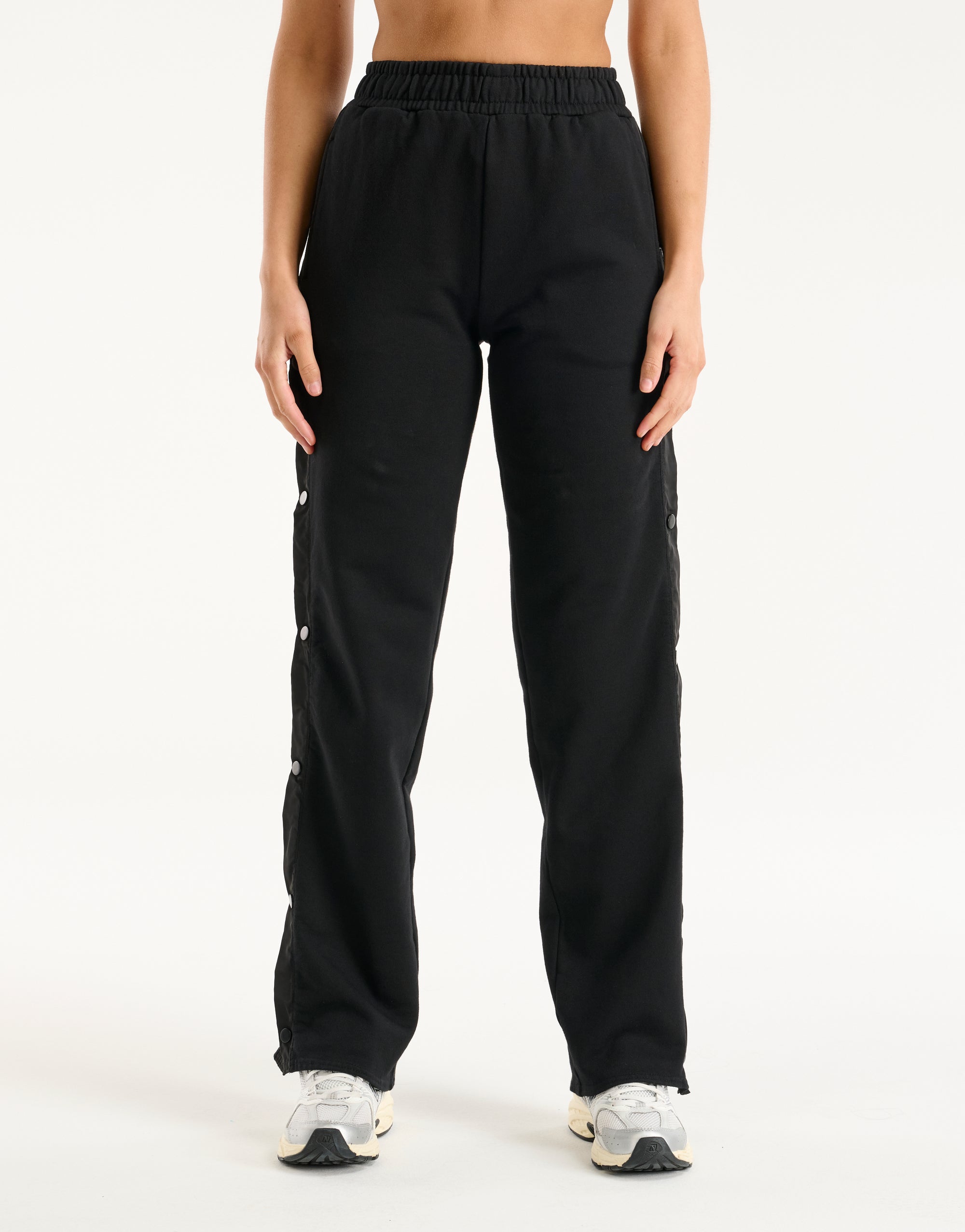 Snap Sweatpants - Black