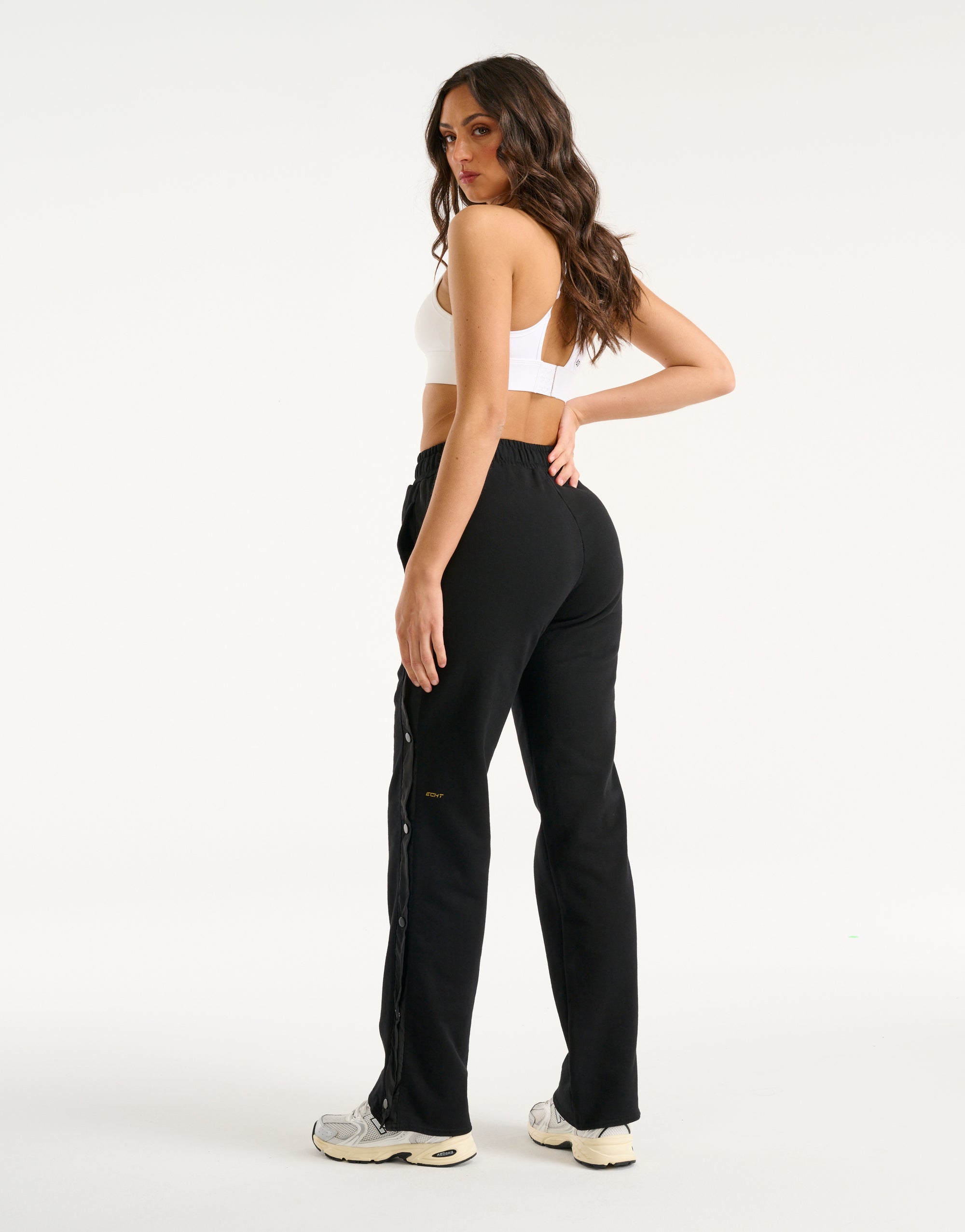 Snap Sweatpants - Black