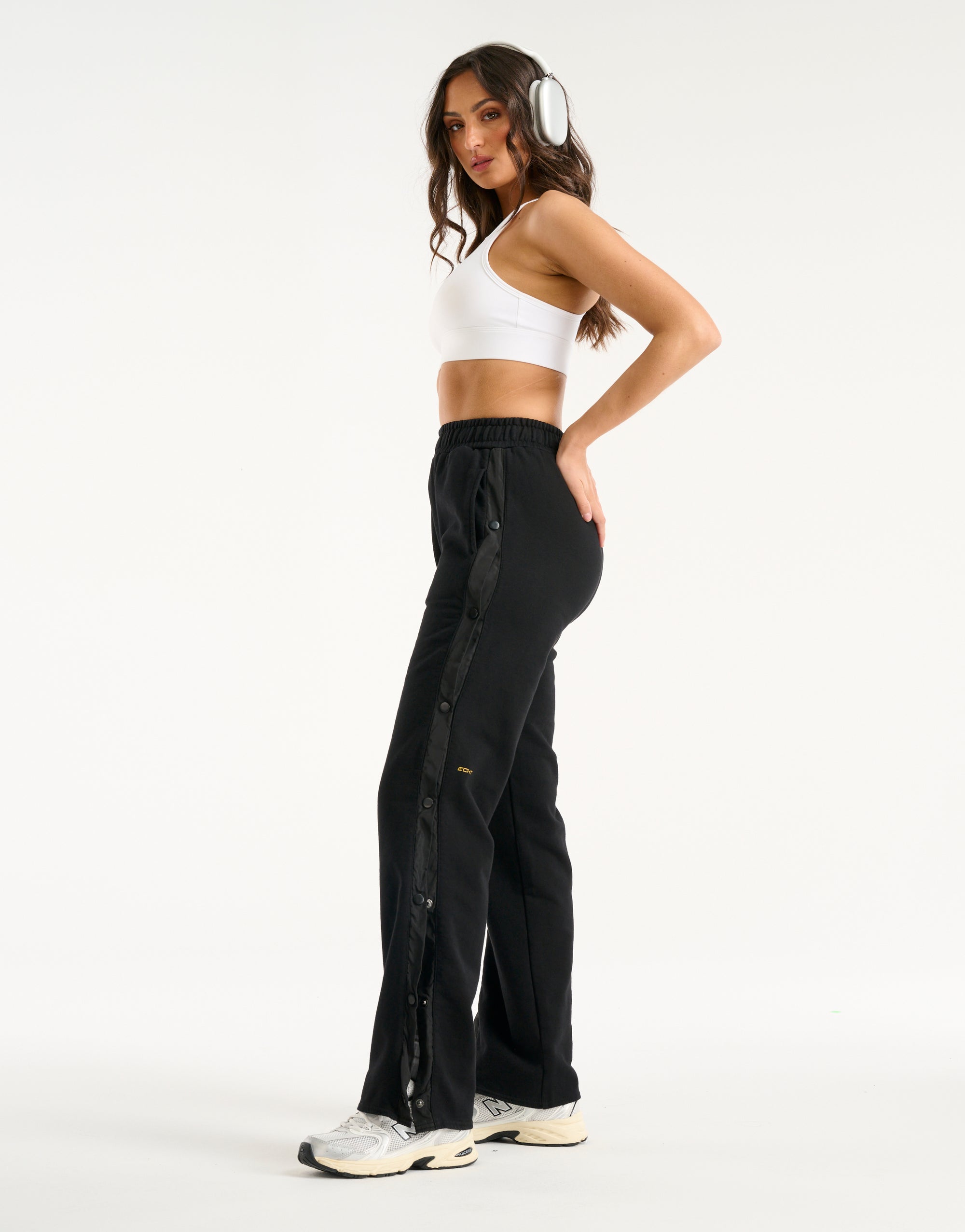 Snap Sweatpants - Black