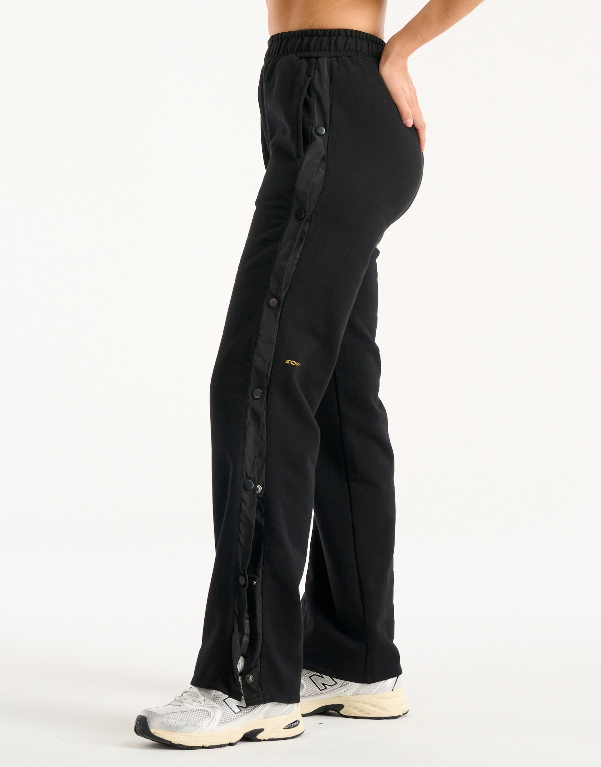 Snap Sweatpants - Black