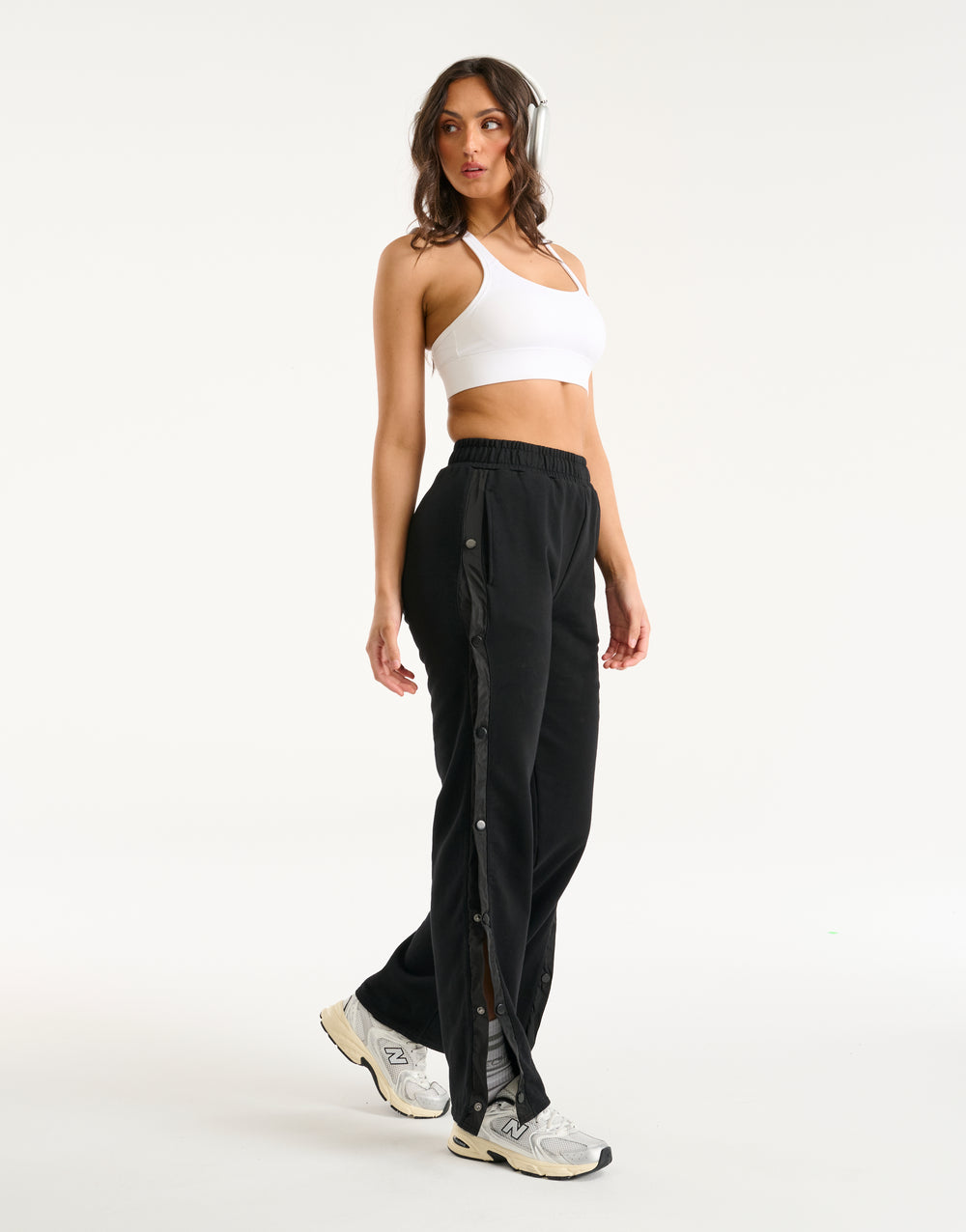 Snap Sweatpants - Black