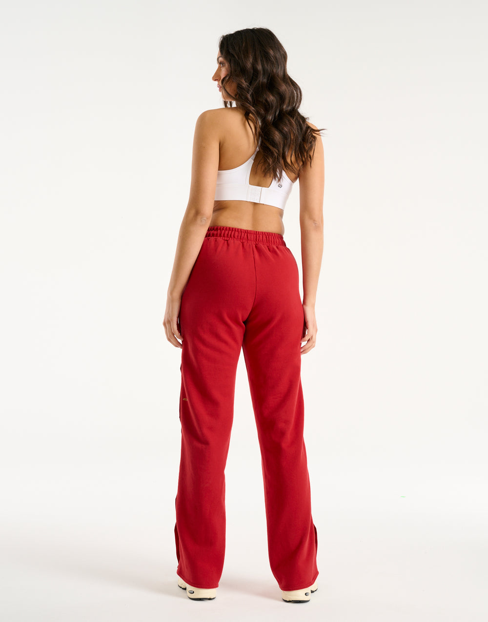 Snap Sweatpants - Red