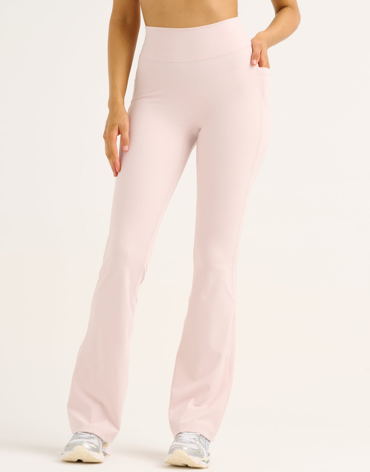 Flare Lycra Pocket Leggings - Mauve