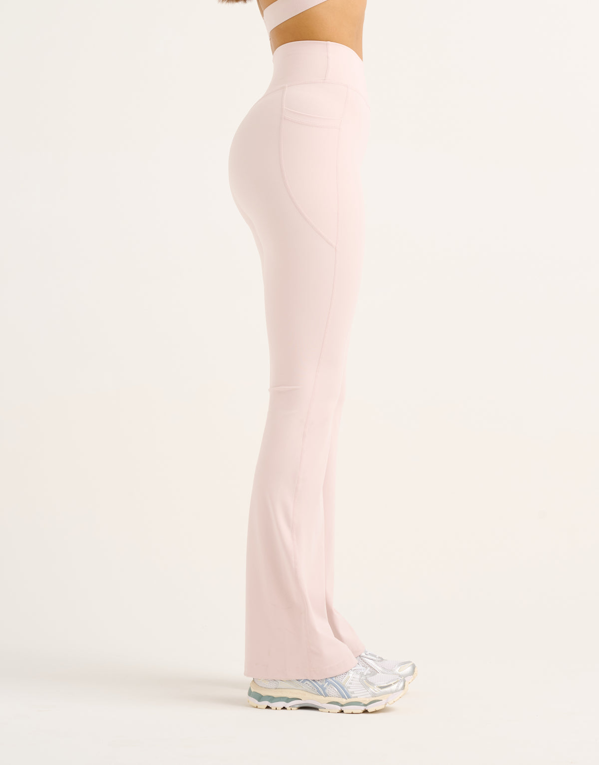 Flare Lycra Pocket Leggings - Mauve