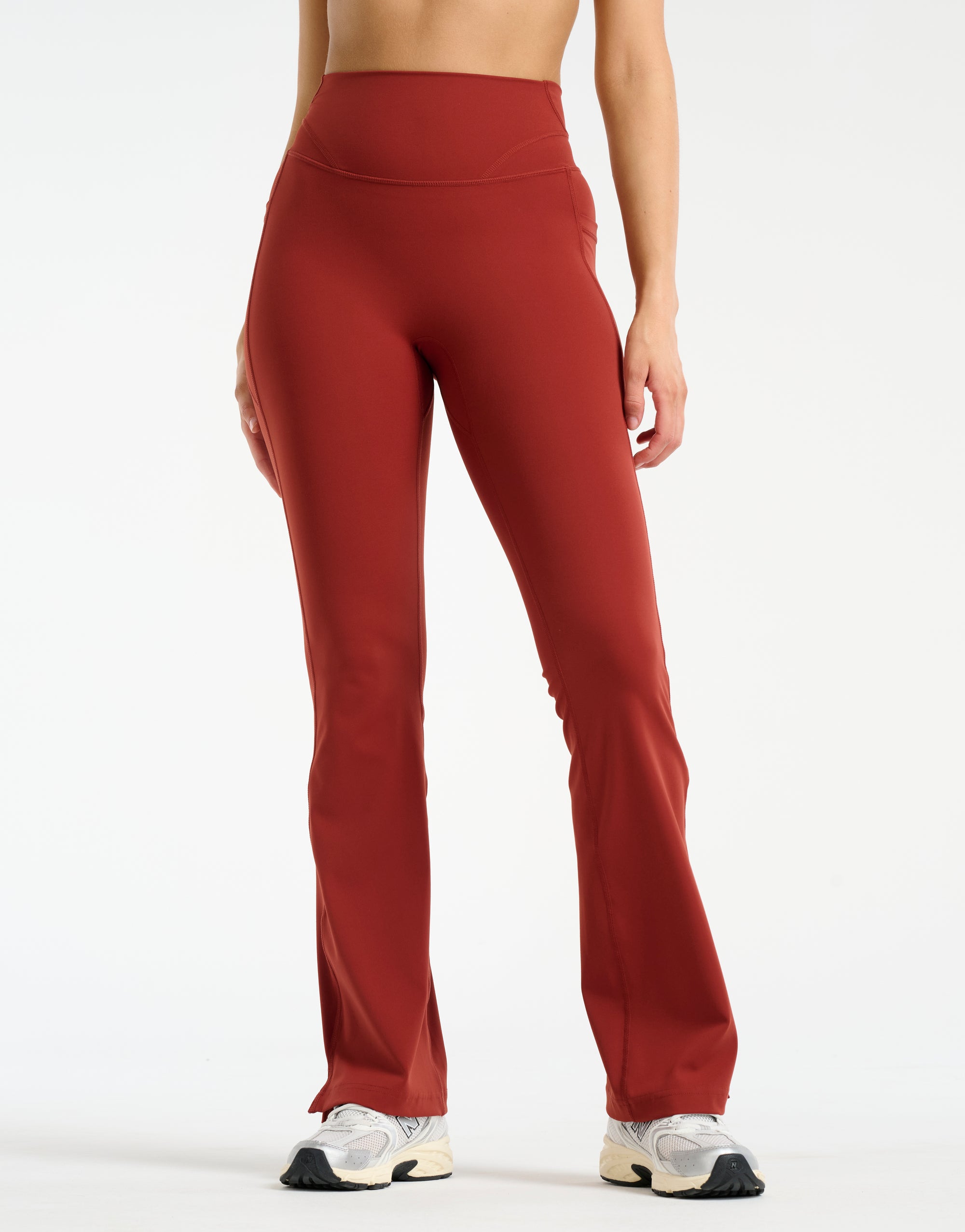 Sculpt Flare Pocket Leggings - Brown