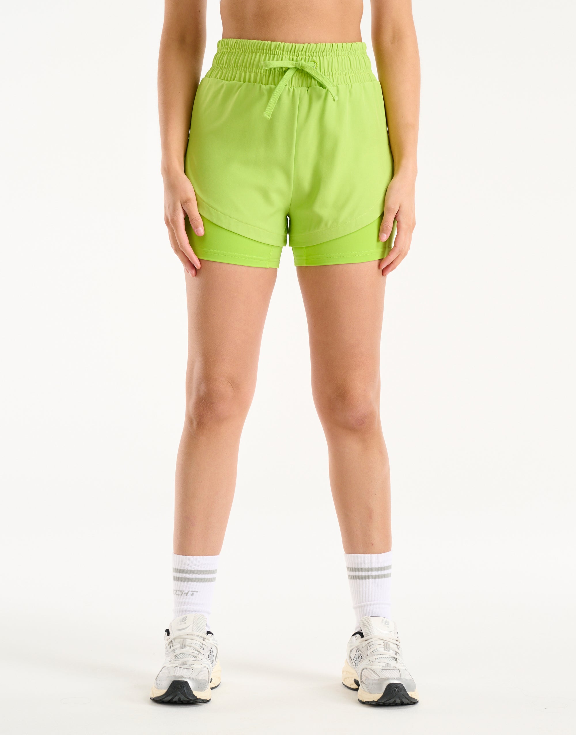 Freedom Running Shorts - Lime Green