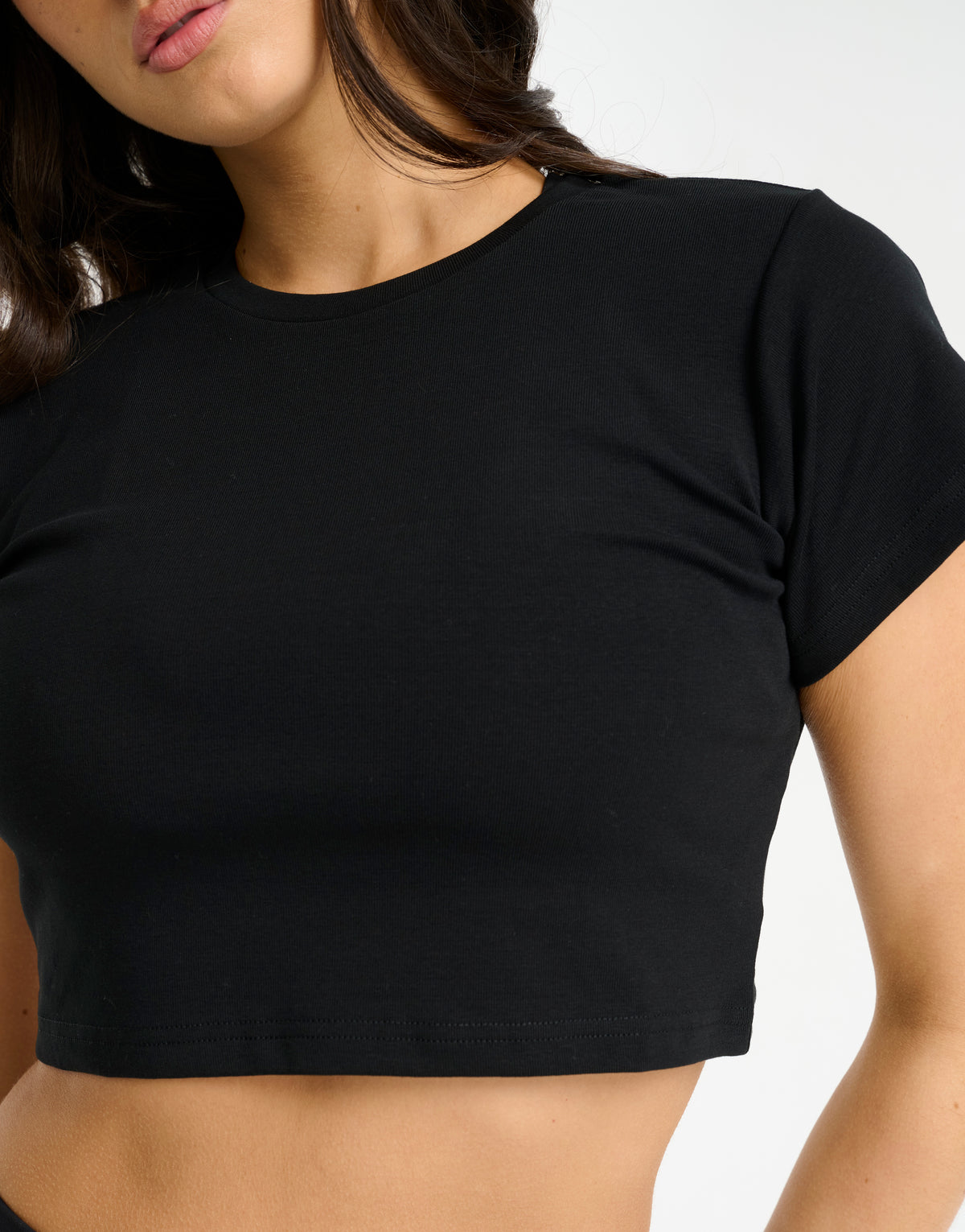 Futura Cropped Tee - Black