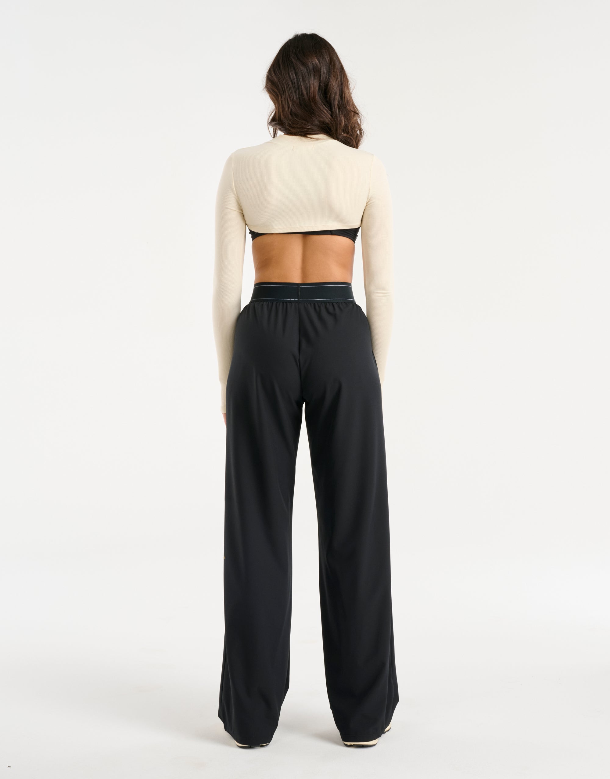 Echt Ribbed High Cut Long Sleeve - Taupe