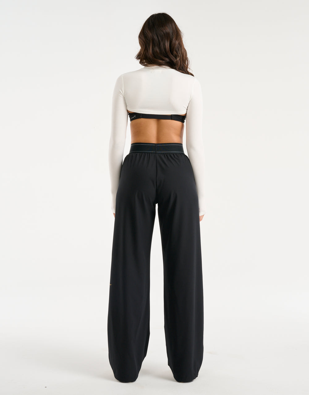 Echt Ribbed High Cut Long Sleeve - White