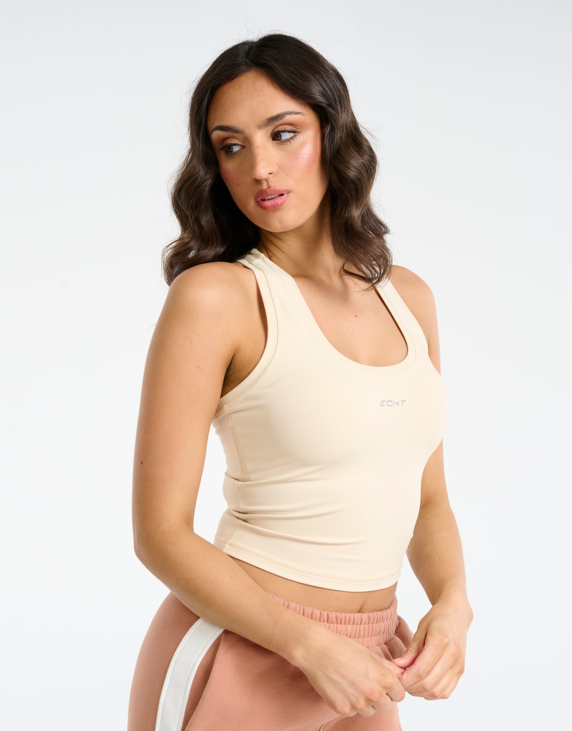 Echt Midriff Singlet - Cream
