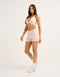 Echt Force Scrunch Mid-Waist Shorts - Mauve