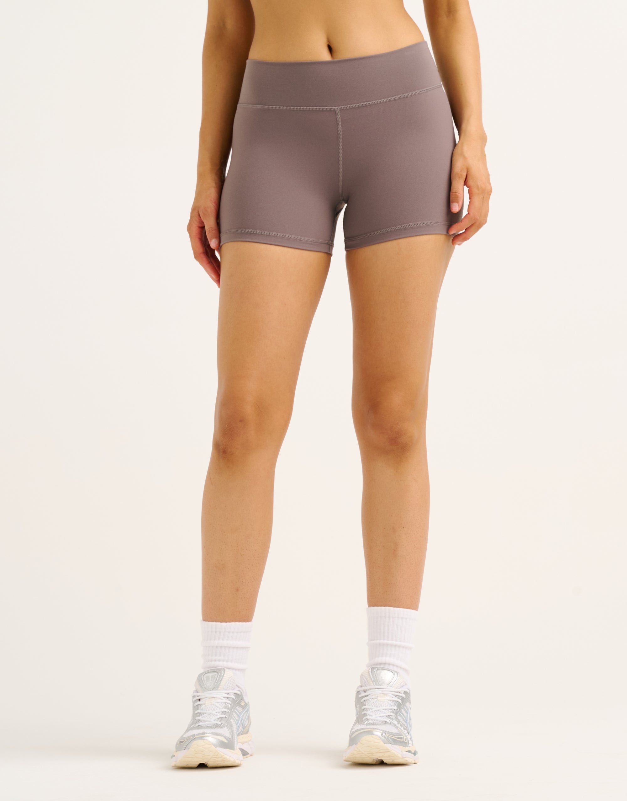 Echt Force Scrunch Mid-Waist Shorts - Slate Grey