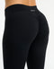 Force Scrunch Mid-Waist Leggings (Minimal Logo) - Black