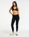 Force Scrunch Mid-Waist Leggings (Minimal Logo) - Black