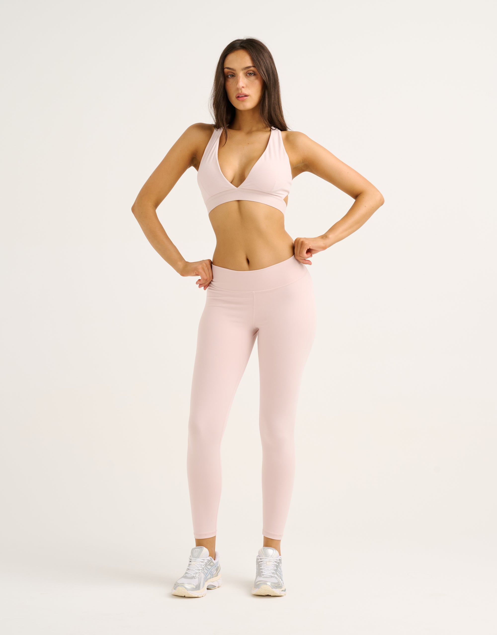 Force Scrunch Mid-Waist Leggings - Mauve