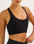 Nova Lycra® Pocket Racer Bra - Phantom Black