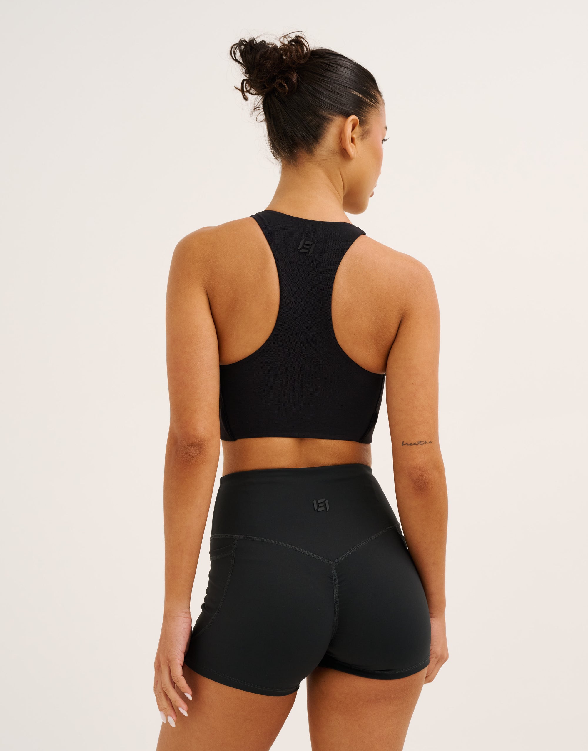 Nova Lycra® Pocket Racer Bra - Phantom Black