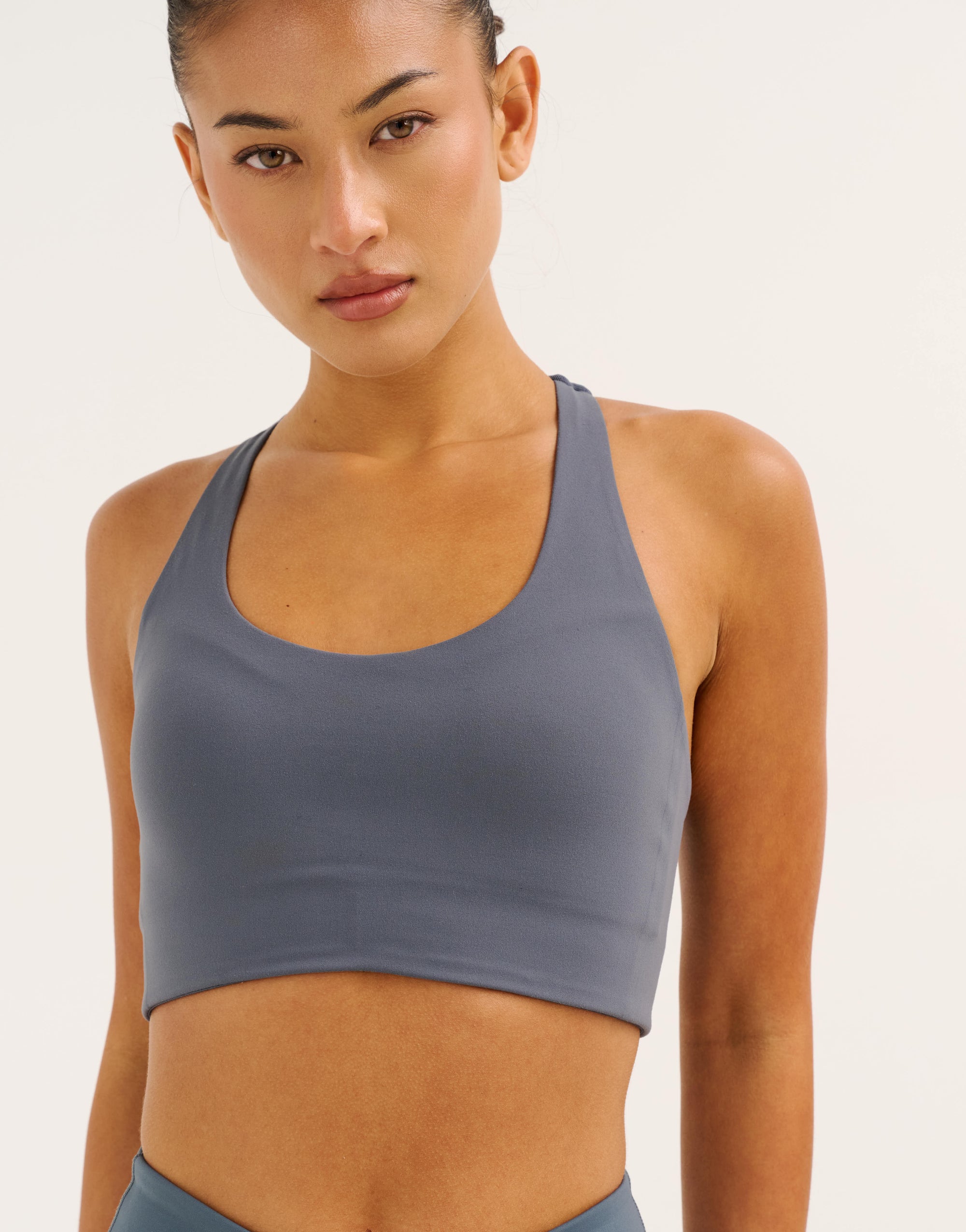 Nova Lycra® Pocket Racer Bra - Storm Grey