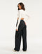 Echt Ribbed Cropped Long Sleeve - White